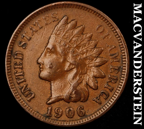 1906 Indian Head Cent- Extra Fine- Better Date No Reserve #J2166