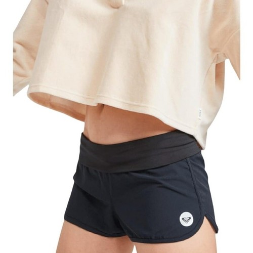 Roxy Women's Endless Summer Boardshort Black Size XS Swim Short Foldover Waist