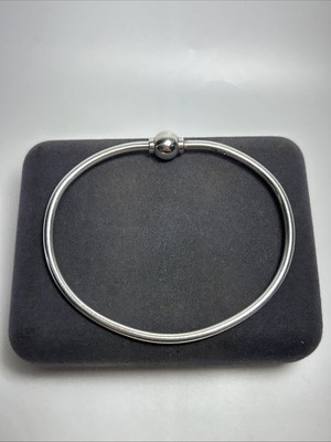 Authentischer Lestage Sterlingsilber Cape Dorsch Schraube Kugel Armreif Armband 7 Zoll
