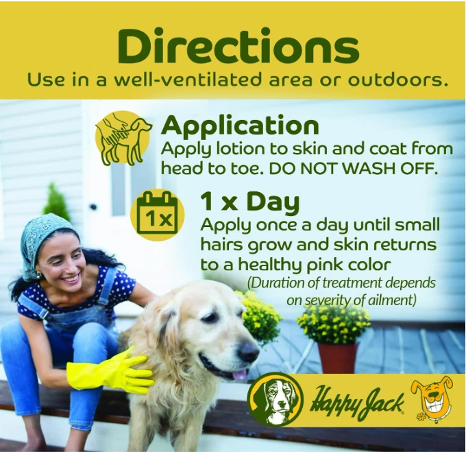 Happy Jack Mange Treatment for Dogs and Horses Fast Acting Skin Relief 8 oz - Image 4 of 4