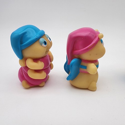 4 Vintage Glo Worms And Friends- Finger Puppets Figurines Toys Glow In Dark L-3 - Picture 9 of 11