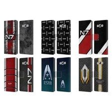 EA BIOWARE MASS EFFECT GRAPHICS LEATHER BOOK WALLET CASE FOR SAMSUNG PHONES 3