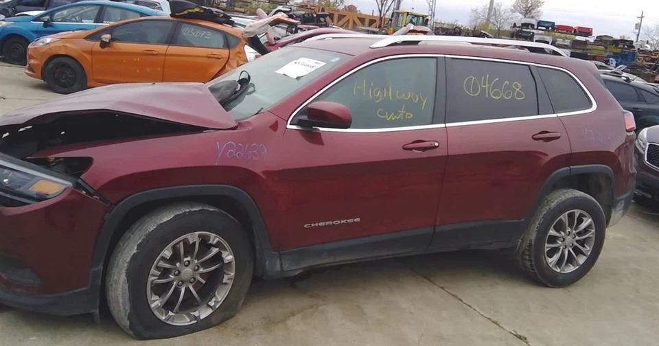 14-2019 20 21 22 23 Jeep Cherokee Rear Passenger RH Door Handle PRV Velvet Red Foto 3 de 4