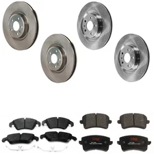 KIT-073024-1810 TRW Brake Disc and Pad Kits 4-Wheel Set Front & Rear for Audi S5