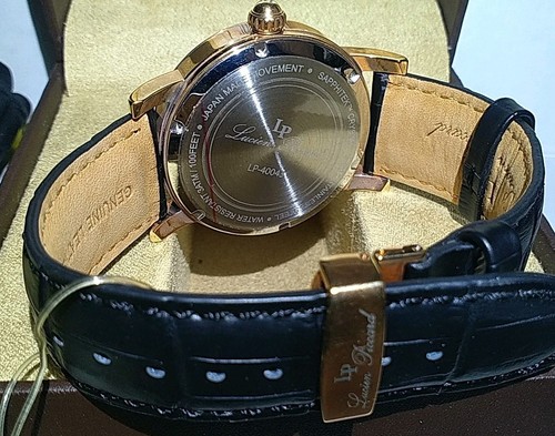 New Lucien Piccard Santorini Dual Time Men's Watch 40043-02S NOS - Picture 3 of 6