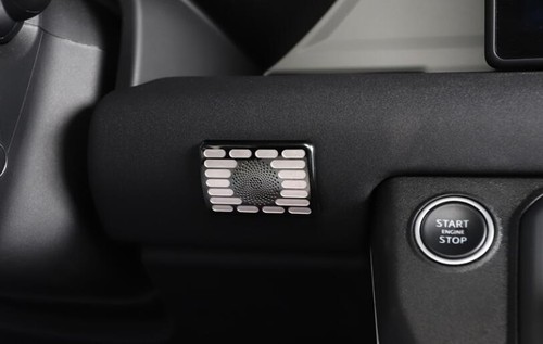 For Defender 110 2020-2022 Black Titanium Central Control Microphone Cover Trim - Picture 3 of 13