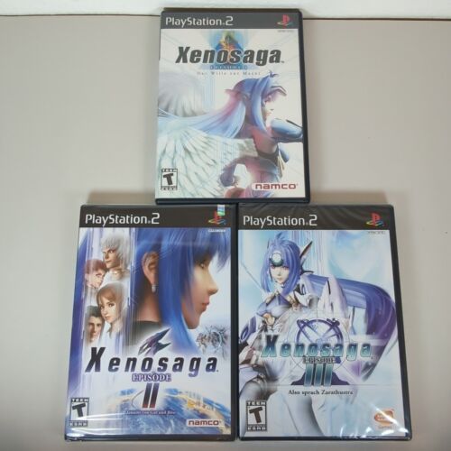 *READ* Xenosaga Trilogy Episode I (Opened) II & III (Sealed) PS2 Playstation 2