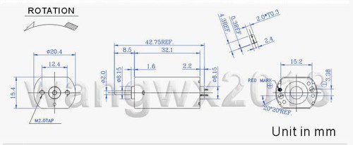 1x Motor Micro Vibración DC6V 180 con Bloque Excéntrico de Cobre para Masajeador - Imagen 7 de 7