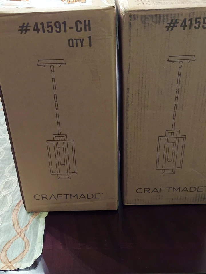 2 luces colgantes hechas a mano (precio por par) Foto 3 de 4