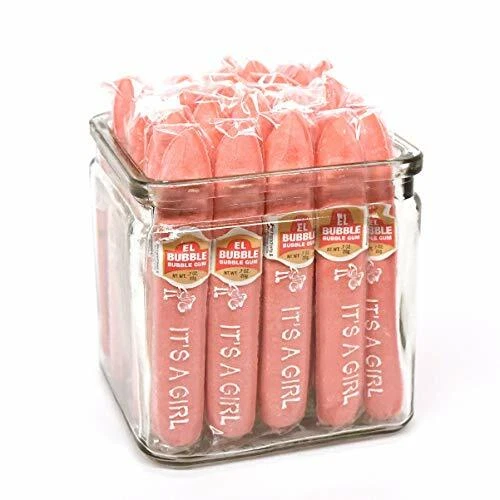 Dubble Bubble It's a Girl! Pink Bubble Gum Gender Reveal Cigars (Pack of 36) - Picture 4 of 6
