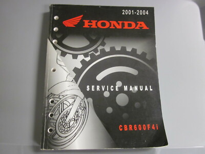 Honda Factory Service Manual 2001-2004 CBR600F4i 61MBW53 | eBay