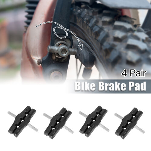 Universal Cantilever Bike Brake Pads Bicycle Block Shoes Pads Pack of 4 - Picture 3 of 7