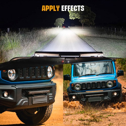 Curved 20"30"40"50" Slim Single Row LED Night Light Bar Off Road Driving SUV ATV - Picture 16 of 23