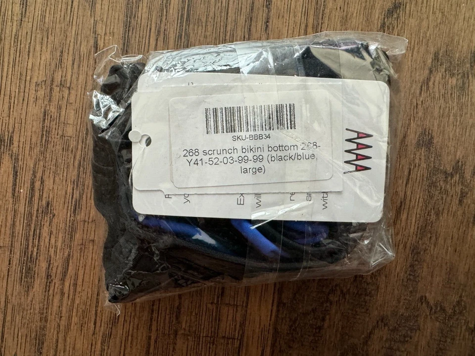 Parte inferior de bikini Wicked Weasel 468 "Esmoquin" (talla grande) nueva con etiquetas Foto 3 de 4