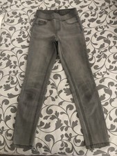 Justice Girls Gray Mid Rise Jean Leggins Size 8 Slim