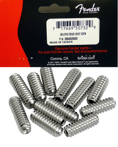 12 Fender Height Anpassung Schrauben - 0994928000 - Gitarre STRATOCASTER Bridge - Bild 1 von 2