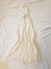 RAGA Ivory Lace Romper - Medium - Retail 185  FREE SHIPPING