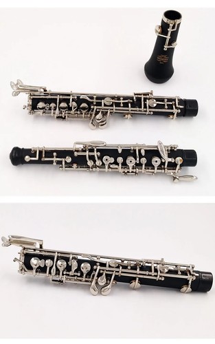 Professional C Key Oboe Semi-Automatic Style Cupronickel Silver - Picture 6 of 7