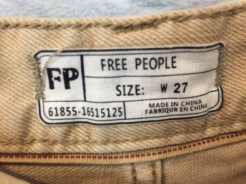 Free People Women's Tan Brown Uptown Cut-Off Distressed Button Fly Shorts Sz 27 - Imagen 6 de 6