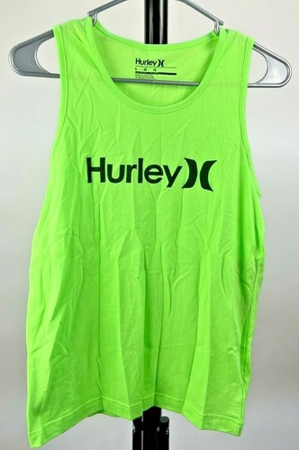 Hurley Large/Tank Shirt/Neon-Lime Green 