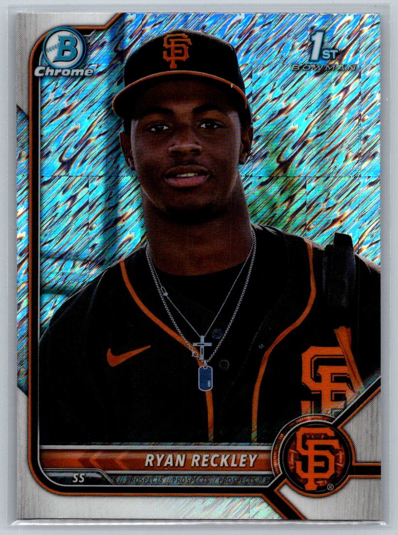 2022 Bowman Chrome #BCP-163 Ryan Reckley Shimmer Refractor