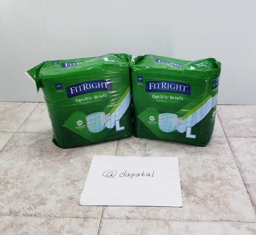 Lote Paquete Adultos Calzoncillos Comfortair Fitright Medline Optifit Pull Tab 40 Ct Talla L - Imagen 8 de 8