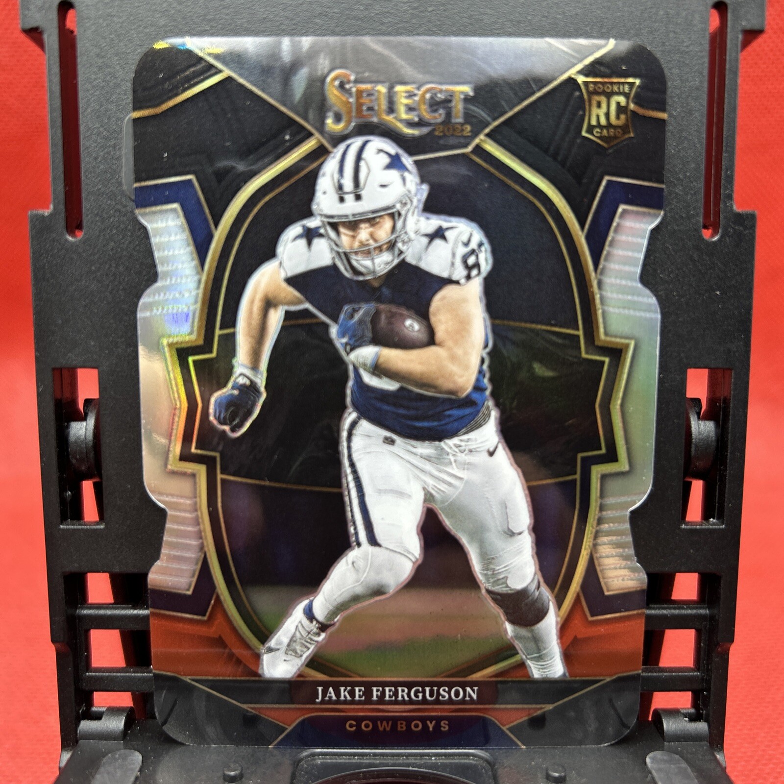 2022 Panini Select - Concourse Black & Red Prizm Die-Cut #87 Jake Ferguson (RC)