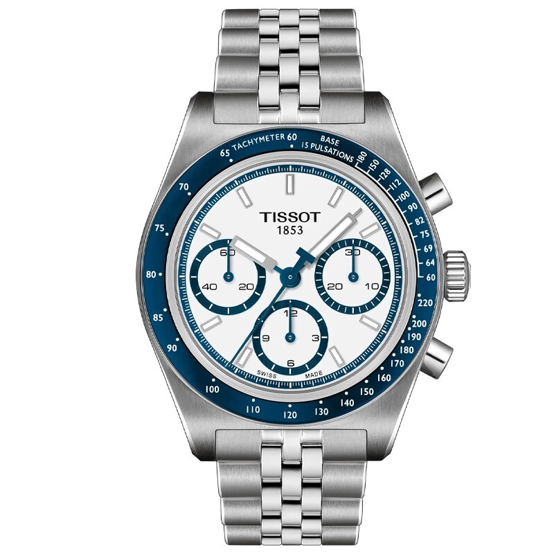 TISSOT PRS516 クロノグラフ 腕時計 Tissot PR516 Automatic Chronograph 41mm Blue-White Men's Watch
