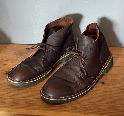 Clarks Originals Chuka Desert Boots Brown Leather Laced  display picture 3