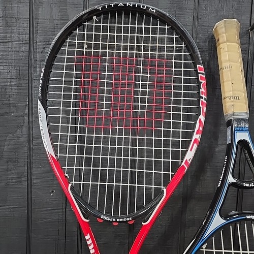 (3) Wilson Tennisschläger Sting 110 Impact Titanium Fernlicht Power Bridge Set - Bild 3 von 22