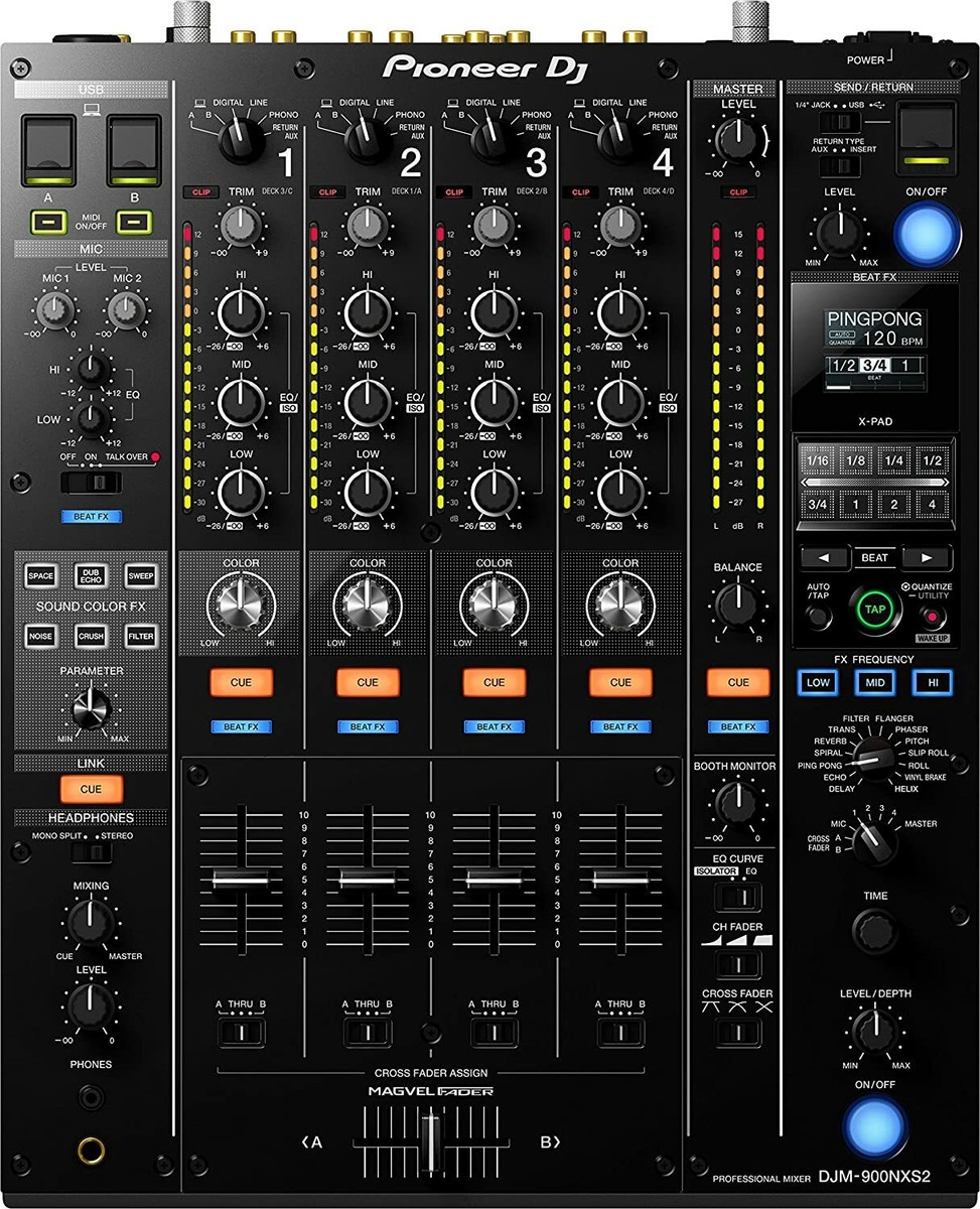 DJ機材 Pioneer DJ DJM-900NXS2 pioneer_dj_djm_900nxs2_w_uxj4_
