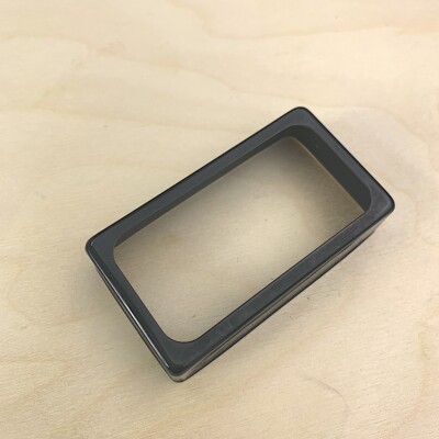 Open Humbucker Cover - Brass Black Plated - GP-HBBPO