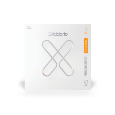 D'Addario XSE105 10-56 Regular Light 7-String, XS Nickel Electric Guitar Strings
