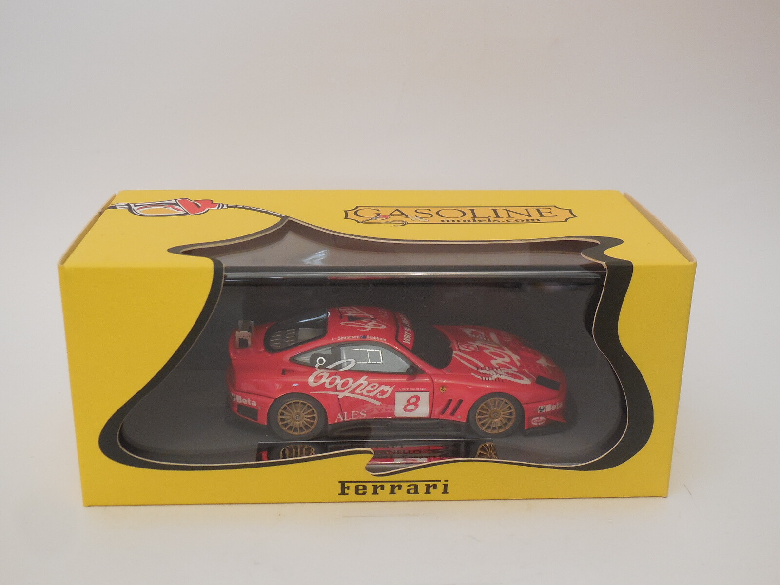 1 43 bbr gasolina Ferrari 550 Maranello 8 braba Simmons campeón de Bahrein 1 43 bbr gasolina Ferrari 550 Maranello 8 braba Simmons campeón de Bahrein