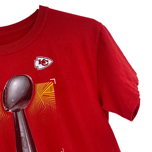 Kansas City Chiefs Super Bowl Boys Knit T-Shirt Red **Size Large Short Sleeve - Picture 9 of 11
