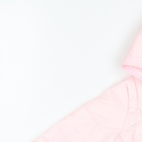 Abrigo básico rosa United Colors of Benetton para niñas talla 12-18 meses cremallera - Imagen 6 de 10