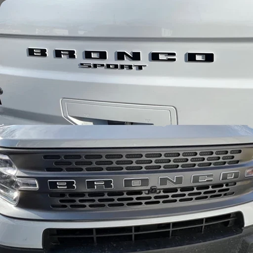 Letter Overlay Grille Tailgate Decal Sticker For Ford Bronco Sport 2021+ Foto 4 de 4
