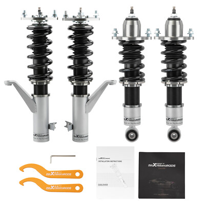 #ad #ad 24 Click Damper Coilovers Lowering Kit for Honda Civic amp; SI 01 05 EM2 ES ET $285.00