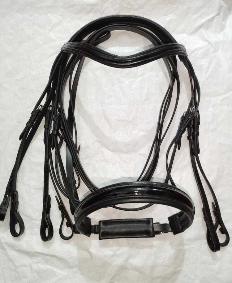 Leather Weymouth Bridle With 2021 autumn and winter Manufacturer OFFicial shop new Double All Simple Brow-band Reins