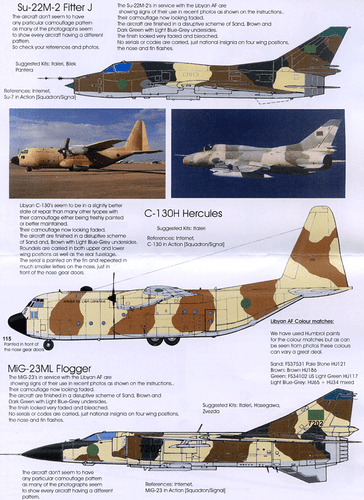 Calcomanías de la Fuerza Aérea Libia escala 1/72 - Imagen 3 de 6