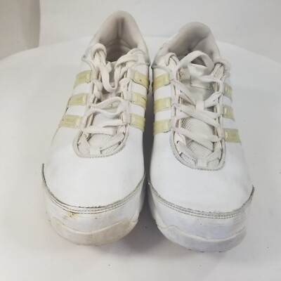 Women's White Adidas Cheer Sport Cheerleading Shoes 059611 EUC 8 | eBay
