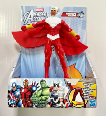 Hasbro Marvel Avengers Mighty Battlers Falcon (2013) Selten & Neu - Scuffed Box