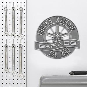Racing-Wheel-Personalized-Garage-Sign