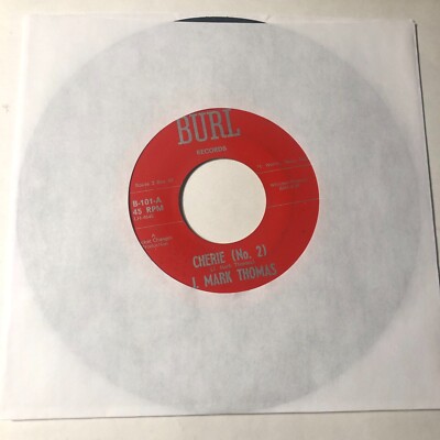 J Mark Thomas 7'' Record 45  Cherie (No 2) / Easy to Think About