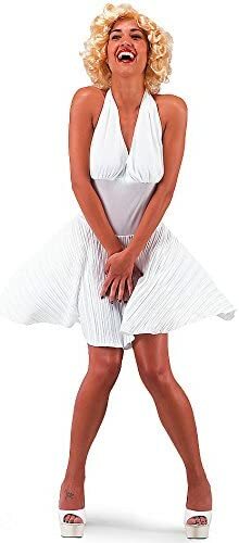 Carnival Toys Costume Carnevale da Marilyn Monroe Vestito Abito Bianco - Foto 1 di 1