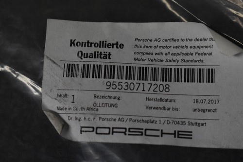 2003-2006 PORSCHE CAYENNE S INLET OIL PIPE FACTORY OEM - Bild 7 von 7