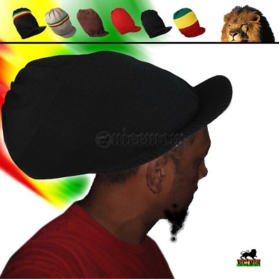 Rasta Flag Cappello Da Rasta Deep Crown Rasta Peak Hat Cap Marley