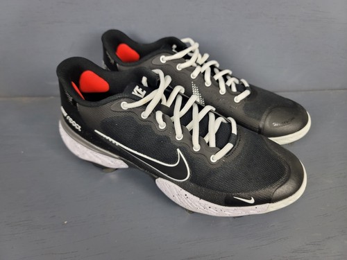 Nike Mens Alpha Huarache Elite 3 Low Baseball Cleats Size 8 Black White - Picture 5 of 8