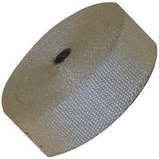 2 X 100 Fiberglass Exhaust Tube High Temp Header Wrap Tape Tan 2 X 100 Fiberglass Exhaust Tube High Temp Header Wrap Tape Tan