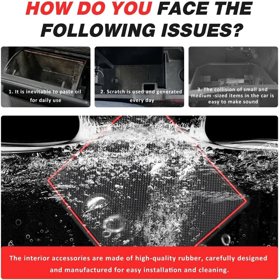 Alfombrillas antipolvo Auovo para 2022 2023 Kia K3 Forte Cerato Accesorio Portavasos Almohadilla Foto 3 de 4